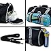 Foldable Sports Duffel Gym Bag for Women Men with Shoe Compartment, Lightweight Waterproof, Travel Carry on Weekend Bag Black