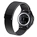 Cbin Smartwatch Samsung Gear S2 Classic/Gear Sport Band, Stainless Steel Magnetic Mesh Milanese Loop Closure Replacement Band For Samsung Gear Sport SM-R600 & Gear S2 Classic SM-R732 SM-R735 Black