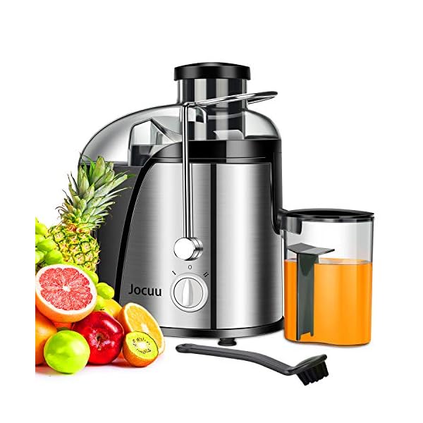 Jocuu Centrifugal Juicer Machine, Juice Extractor with Wide Feed Chute, Easy to Clean, 600W Power 2-Speed, 304 Stainless…