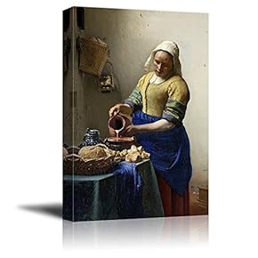 The Milkmaid by Vermeer - Canvas Print