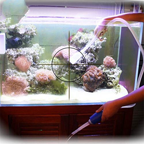 Henanxi Universal Water Pipe Suction Device Long Siphon Gravel Cleaner for Aquarium Fish Tank Washing Sand Changing Water Siphon