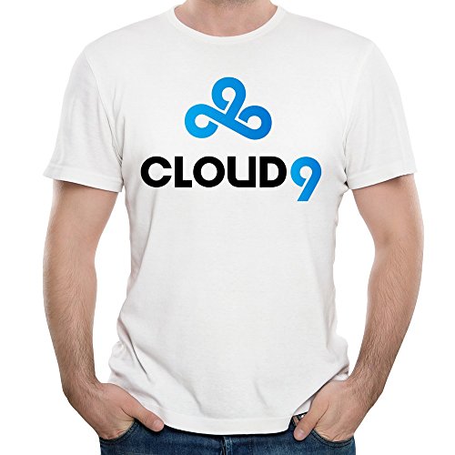 Men's Cloud9 Csgo G2A Logo Short Sleeve T-shirt White