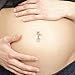 BodyJ4You Pregnancy Belly Button Ring Baby Feet Flexible Navel Barbell Body Piercing Jewelry 14 Gauge