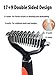 Gonicc Professional Dematting Comb with 2 Sided For Dogs and Cats, 17+9 Precision Teeth, Ergonomically designed, Lifetime Satisfaction Guarantee