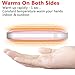 XGUO Rechargeable Hand Warmer 5200mAh Double-Side Heating Electric Hand Warmers Portable PowerBank with LED Flashlight Winter Gift for Family Women Men Mom Father Friends -Silver