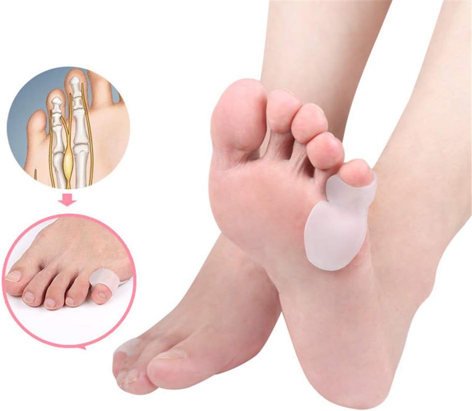 AnHua 2 Pair Silicone Little Toe Finger Straightener Hallux Valgus Bunion Corrector Foot Health Care Product: Health & Personal Care