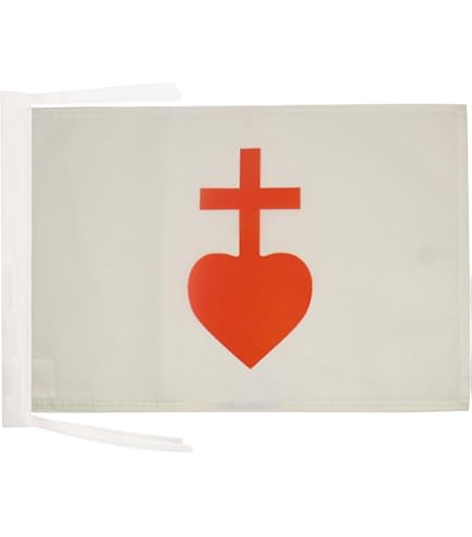 Drapeau de table Armoiries de la Vendée 15x10cm - vendéen catholique