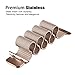 Lelong for Apple Watch Band,Milanese Loop Fully Magnetic Clasp Stainless Steel Mesh iWatch Band for Apple Watch Series 3 Series 2 Series 1 Sport & Edition- 42mm Champagne Gold