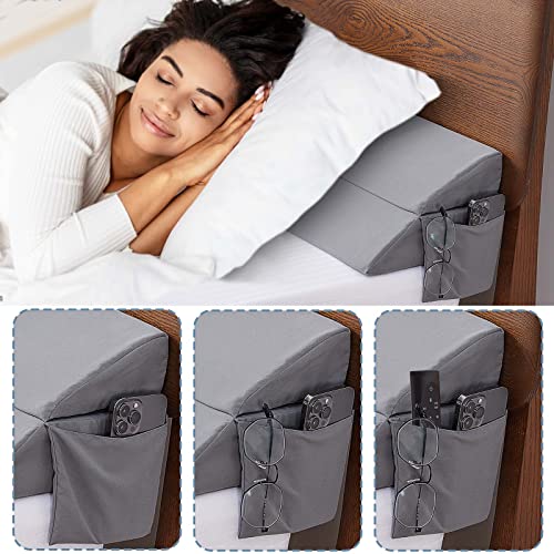 Limthe Queen Bed Wedge Pillow,Bed Gap Filler,Headboard Pillow,Mattress