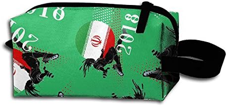 2018 Play Football Iran Print Portable Makeup Receive Bags Hand Cosmetic Bag Makeup Bags Sewing Kit Medicine Bags For Travel Home