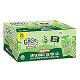 GoGo SqueeZ Organic Applesauce, Gluten Free, 20 Ct