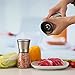 TGY Salt and Pepper Grinder Set of 2 Adjustable Coarseness Salt & Pepper Shakers Glass Mill Brushed