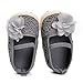 ESTAMICO Infant Girls' Sandal Floral Net Yarn Ballerina Us Sizes 5 Gray