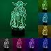 3D Illusion Star Wars Night Light for Kids, 4 Pattern and 7 Color Change NightLight - Perfect Gifts for Birthday and Christmas, Great for Boys Girls Baby and Any Star Wars Fans (Set 2)