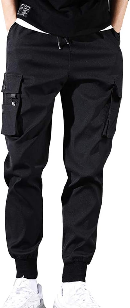 SANFASHION Men's Loose Linen Pants, Men's Casual Cotton Linen Capri Shorts Summer Boho Hippie Wide Leg Baggy Harem Pants Trousers Men's Baggy Lightweight Harem Trousers Lounge Pants Jogging Bottoms