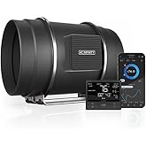 AC Infinity CLOUDLINE PRO T8, Quiet 8” Inline Duct Fan with Temperature Humidity VPD Controller, WiFi Integrated App Control 