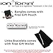 IonTopia Hermes Titanium Magnetic Therapy Bracelet Black with Free Links Removal Tool