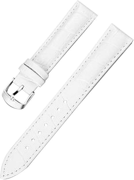 Amazon Co Jp 女性のためのpuの腕時計のストラップの腕時計バンドの手首の置換ピンバックル 白 トラベルクロック トラベルライト 通販