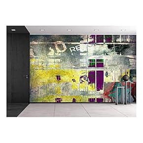 Abstract Grunge Background - Removable Wall Mural | Self-Adhesive Large Wallpaper - 66x96 inches