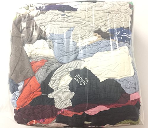 Hospital Specialty Co. Colored T-Shirt Rags, Multicolored, Multi-Fabric,10 lb Polybag - one ten-pound polybag.