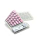 Bluetooth Keyboard Wireless Portable Roll Up Keyboard Waterproof Silicone Silent Typing for Laptop Smartphone PC - Pink