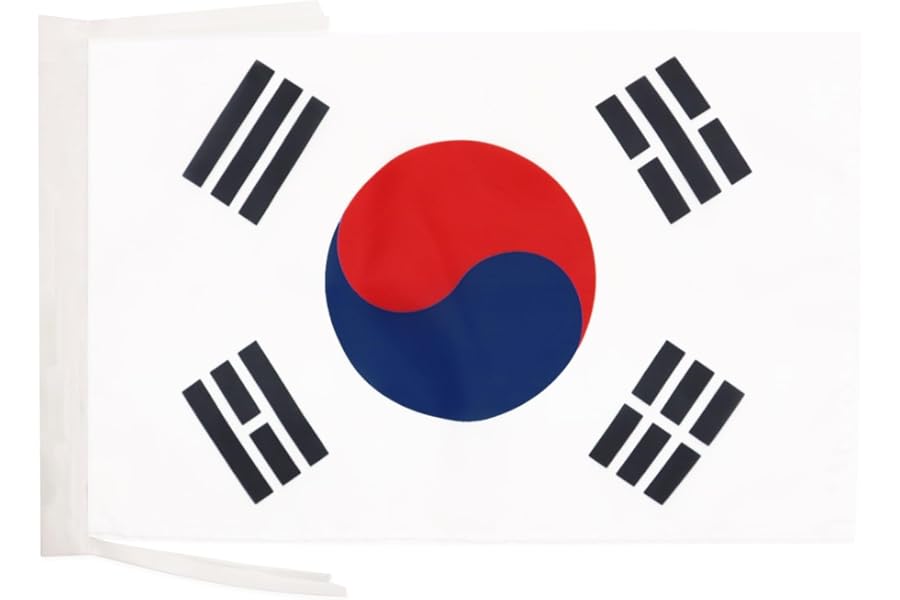 AZ FLAG South Korea Flag 18'' x 12'' cords - South Korean SMALL flags 30 x 45cm - Banner 18x12 in
