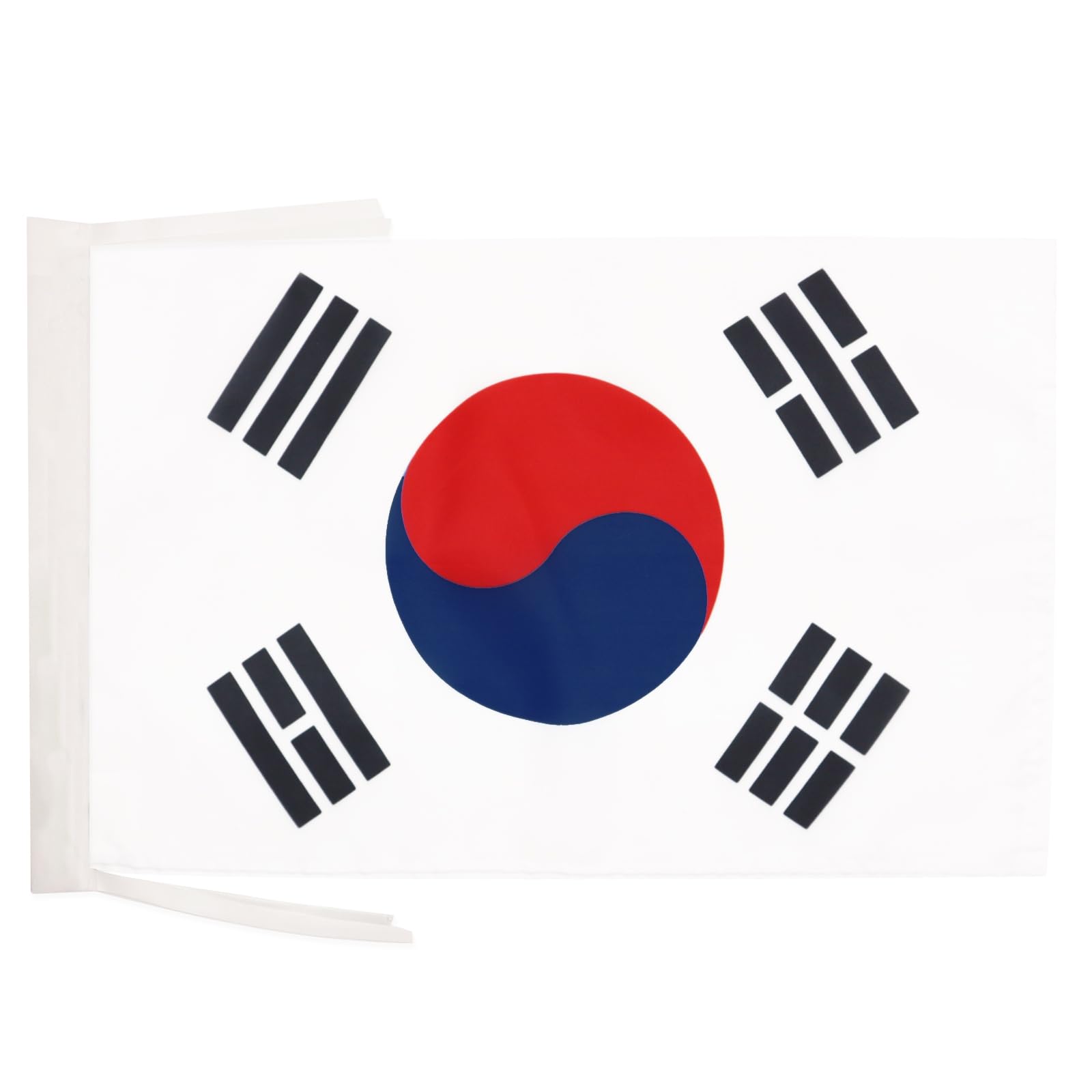 AZ FLAG - South Korea Flag - 18'' x 12'' - 100% Polyester South Korean Small Banner with Two Cords - Fade Resistant - Vivid Colors - 18x12 in - 45x30 Cm โ image 1