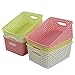 Fiazony Woven Plastic Storage Basket, 10.03