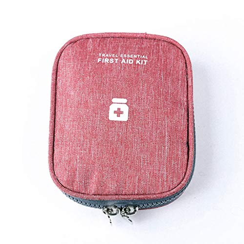 First Aid Kit, Nylon First Aid Kit, Compact Lightweight First Aid Bag, Portable Mini First Aid Kit for Family Travel,B