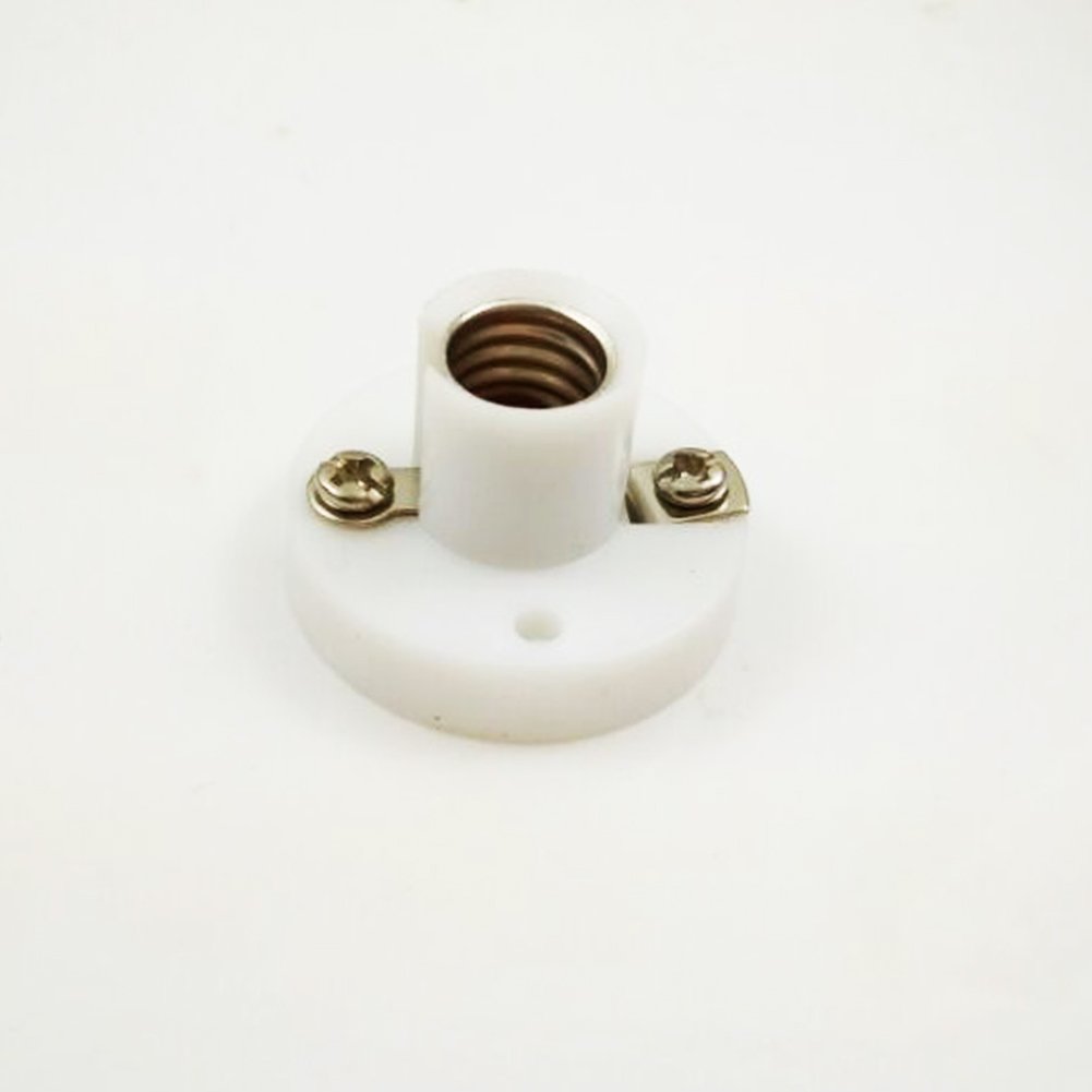 10x E10 Screw Base Light Bulb Lamp Socket Holder (White)