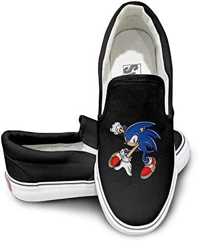 HRRONA Sonic The Hedgehog Design Sport Shoes Sun Black Size 42
