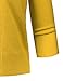 BILY Women's Classic Open Front Cropped Cardigan Yellow Large