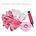 PBPBOX Happy Birthday Party Decorations with Happy Birthday Banner, 30PCS Birthday Balloons, 12PCS Hanging Swirls, 66FT Curling Ribbon, Hand Pump for Girls Birthday Party Decor
