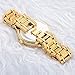 Zeiger New Women Luxury Ladies Analog Quartz Round Watch Bling Jewelry Plated Classic Watch Crystal Charm Bracelet(Gold)
