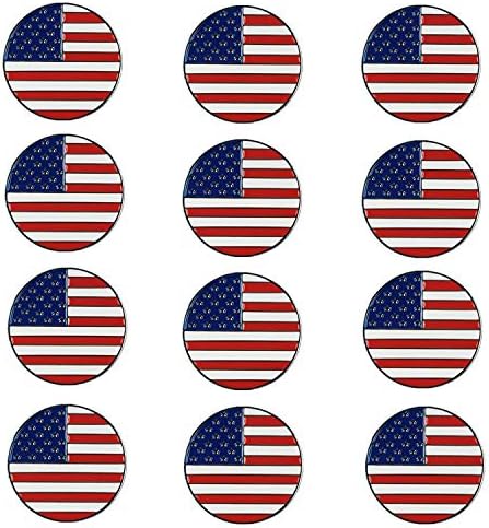 FINGER TEN Golf Ball Markers Assorted Patterns Value 12 Pack Gift, Mark Golf Hat Clip Divot Tool Accessories for Men Women Kids