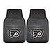 FANMATS 10486 Philadelphia Flyers 2-Piece Heavy Duty Vinyl Car Mat Set, Front Row Floor Mats, All Weather Protection, Universal Fit, Deep Resevoir Design