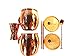 8 Piece Moscow Mule Set 100 Percent Copper Includes 2 16 fl oz Mugs, 2 Straws, 2 Coasters, Jigger, Stirrer for Cocktails Drink Making Mixing Bartending