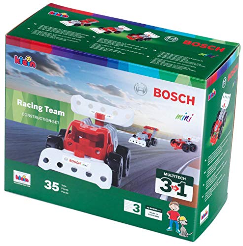 Theo Klein 8793 Bosch 3 in 1: Konstruktions-Set Racing Team | Zum BAU verschiedener Rennfahrzeuge I Inklusive Baupläne für 3 Modelle I Spielzeug für Kinder ab 3 Jahren – Bild 4