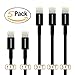 SMALLElectric Replacement for iPhone Charger 5 Pack, iPhone Cord 2X 1FT Short iPhone Cable + 3X 3FT USB Charging Compatible with Apple iPhone X / 8 Plus / 7/6 / 5S / iPad/iPod, Black
