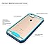 TIAMAT iPhone 6S Plus Case, TOTU Hybrid Bumper Scratch Proof [Crystal Clear] Protective Case with Clear Back Panel for Apple iPhone 6 Plus (2014) / iPhone 6S Plus (2015), DarkBlue/Sky Blue