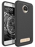 Moto Z2 Play Case, LK [Shock Absorption] Drop Protection Hybrid Armor Defender Protective Case Cover for Motorola Moto Z2 Play - Black