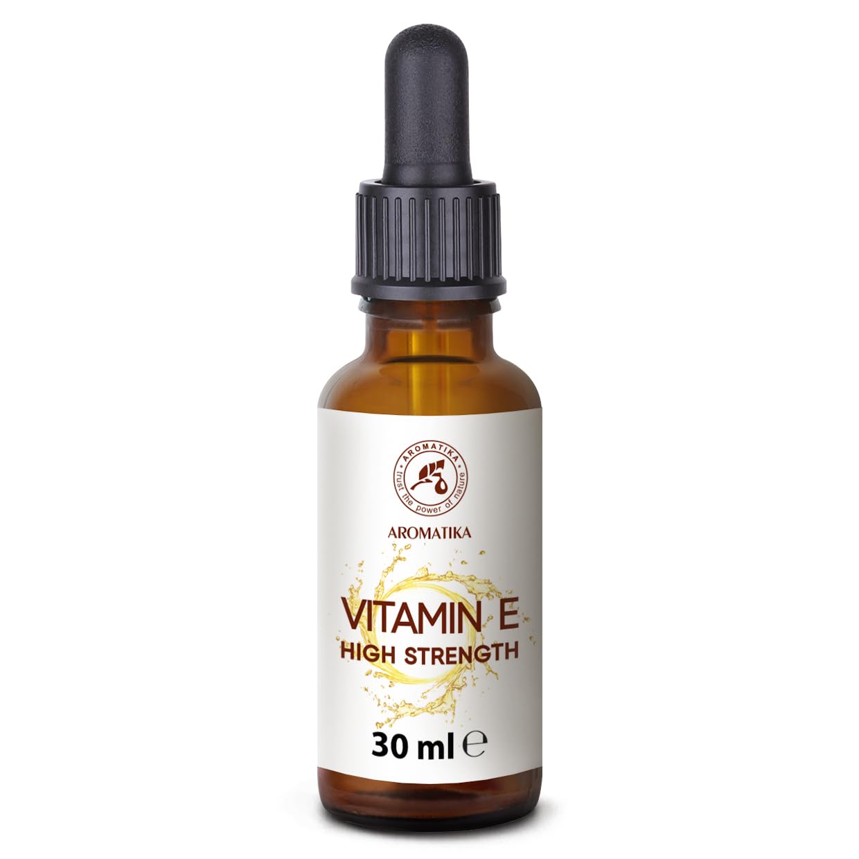 High Strength Pure Vitamin E 30 ml - Vitamin E Drops - Natural - Cosmetic Base - Vitamin E for Skin Care - for Face - Skin - Hair - Nails - Lips - Beauty