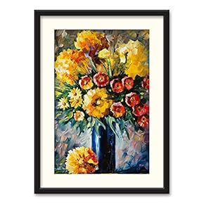 SIGNFORD Black Framed Canvas Wall Art Oil Painting...