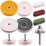 Swpeet 3" Buffing Polishing Wheels Polish Pad 8Pcs