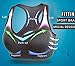 Fittin Womens Padded Sports Bras Wire Free with Removable Pads Pack of 3 Grey/Black/Aqua ,S