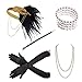 Kathyclassic 1920s accessories Headband Earrings Necklace Gloves Cigarette Holder (DD)
