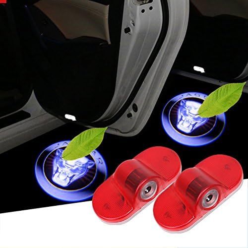 DELEIKA Pack of 2pcs Car Door LED Step Ghost Shadow Projector Courtesy Welcome Light For Jaguar XK XJ F-TYPE XE (Jaguar XJ XJL 2004-2016, LOGO:3)