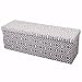 Otto & Ben Folding Toy Box Chest with Smart Lift Top Mid Century Upholstered Ottomans Bench Foot Rest for Bedroom and Living Room, 45 inch, Moroccan Grey