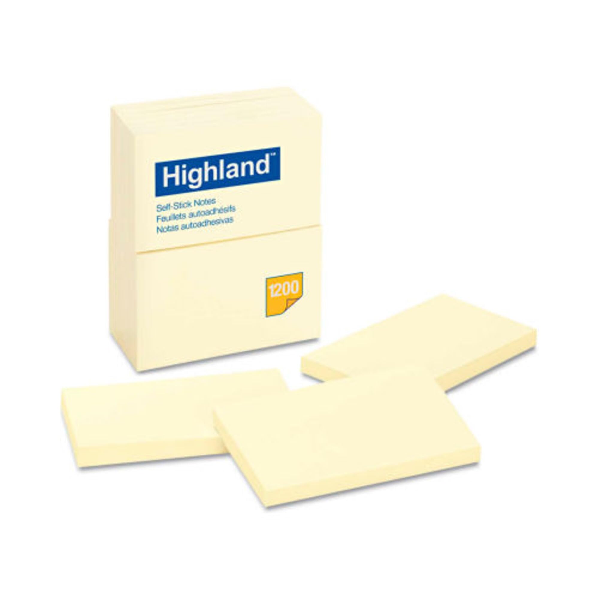 Photo 1 of 3M Highland Self-Sticking Note (6559-YW)
