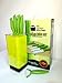 Green Kitchen Ceramic Knives Set AND Universal Knife Block COMBO; Bonus FREE Ceramic Peeler; best knife holder; premium knives set; porcelain knives, professional quality